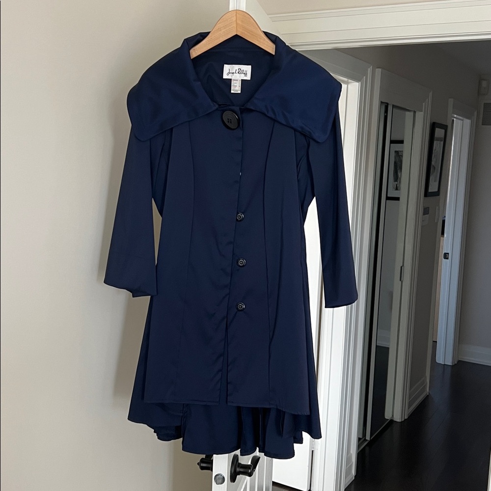 Joseph Ribkoff Midnight Blue Cape Jacket